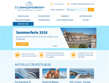 Tablet Screenshot of cruisespesialisten.com
